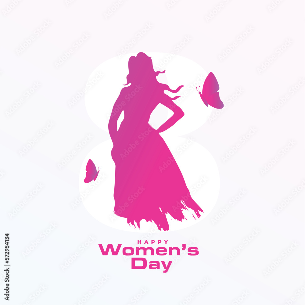 lovely happy women's day pink background for your feminist blog