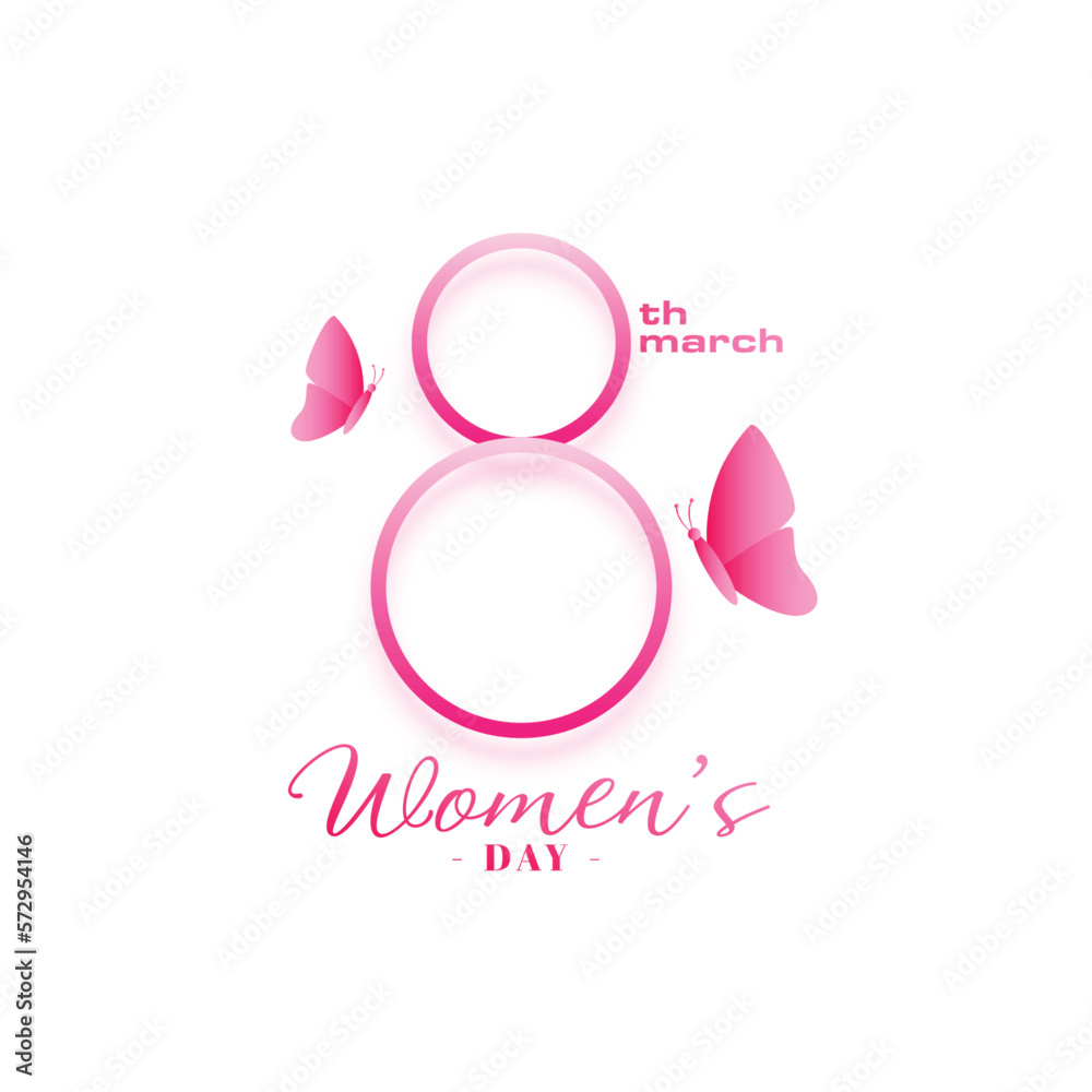 lovely 8th march women's day background for feminist event