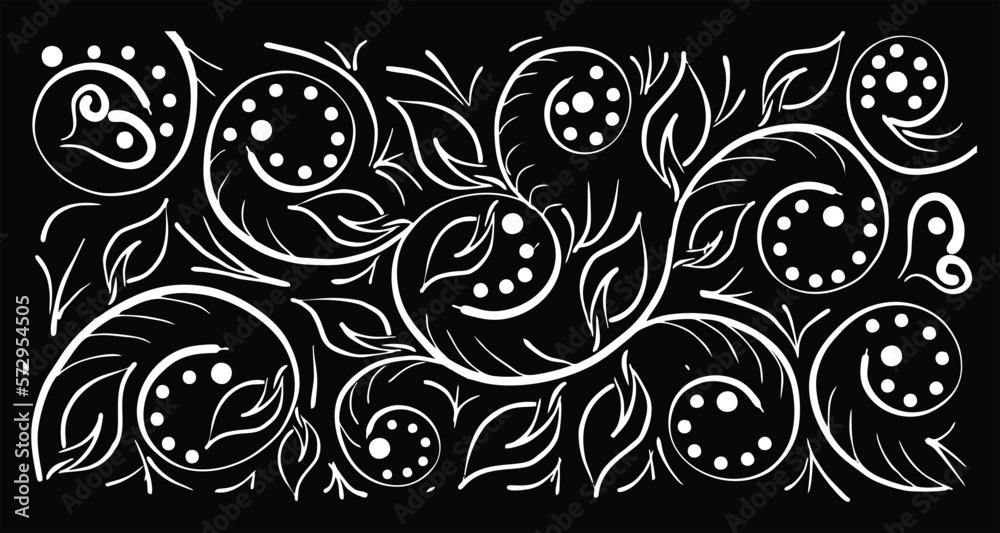 Vector ilustration off background decoration white in black background Vector ilustration off background decoration white in black background