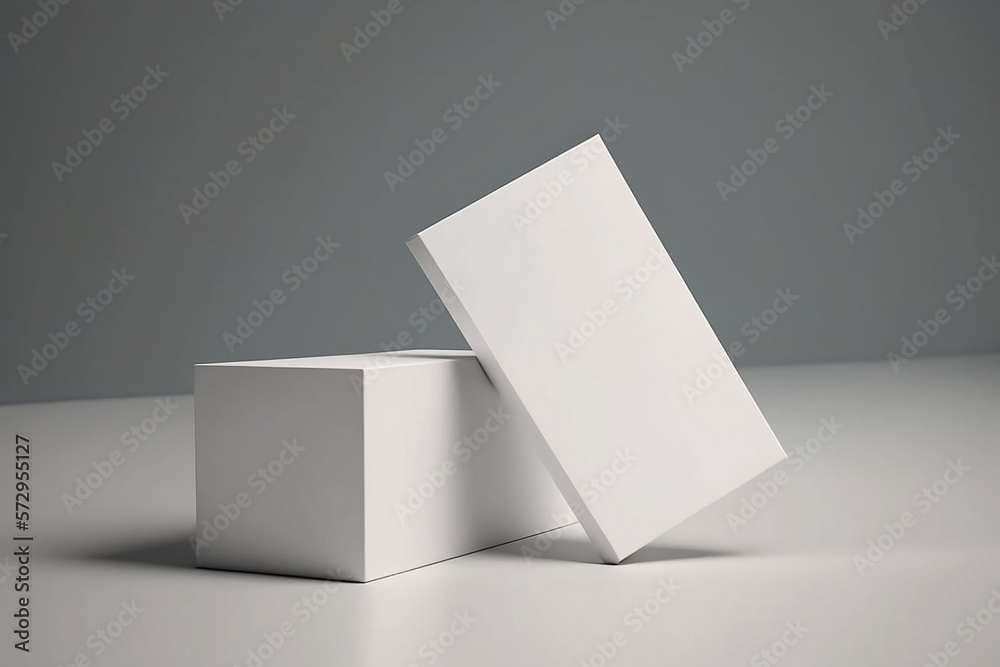 Premium Business Card Mockup for Brand Identity with AI-Generated Design Premium Business Card Mockup for Brand Identity with AI-Generated Design