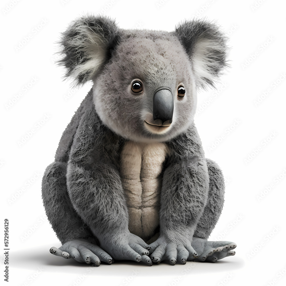 Koala isolated white Koala isolated white