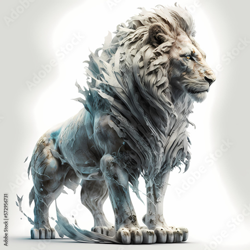 Lion Isolated white