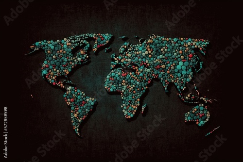 International world day against drug abuse and illicit trafficking abstract illustration generative ai