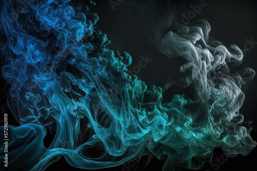 Smoke Blue With Dark Background