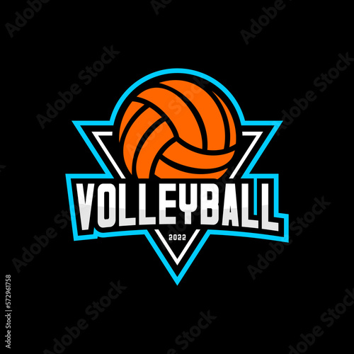 volleyball sport logo vector design