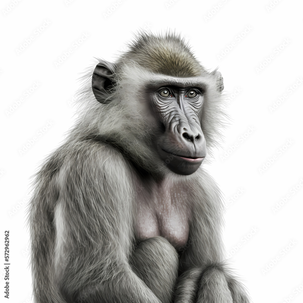 Obraz premium Happy Baboon - Funny Monkey