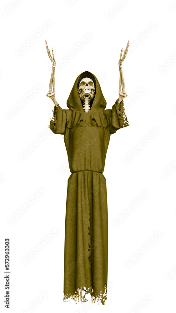 Obraz premium angel of death is praying and floating