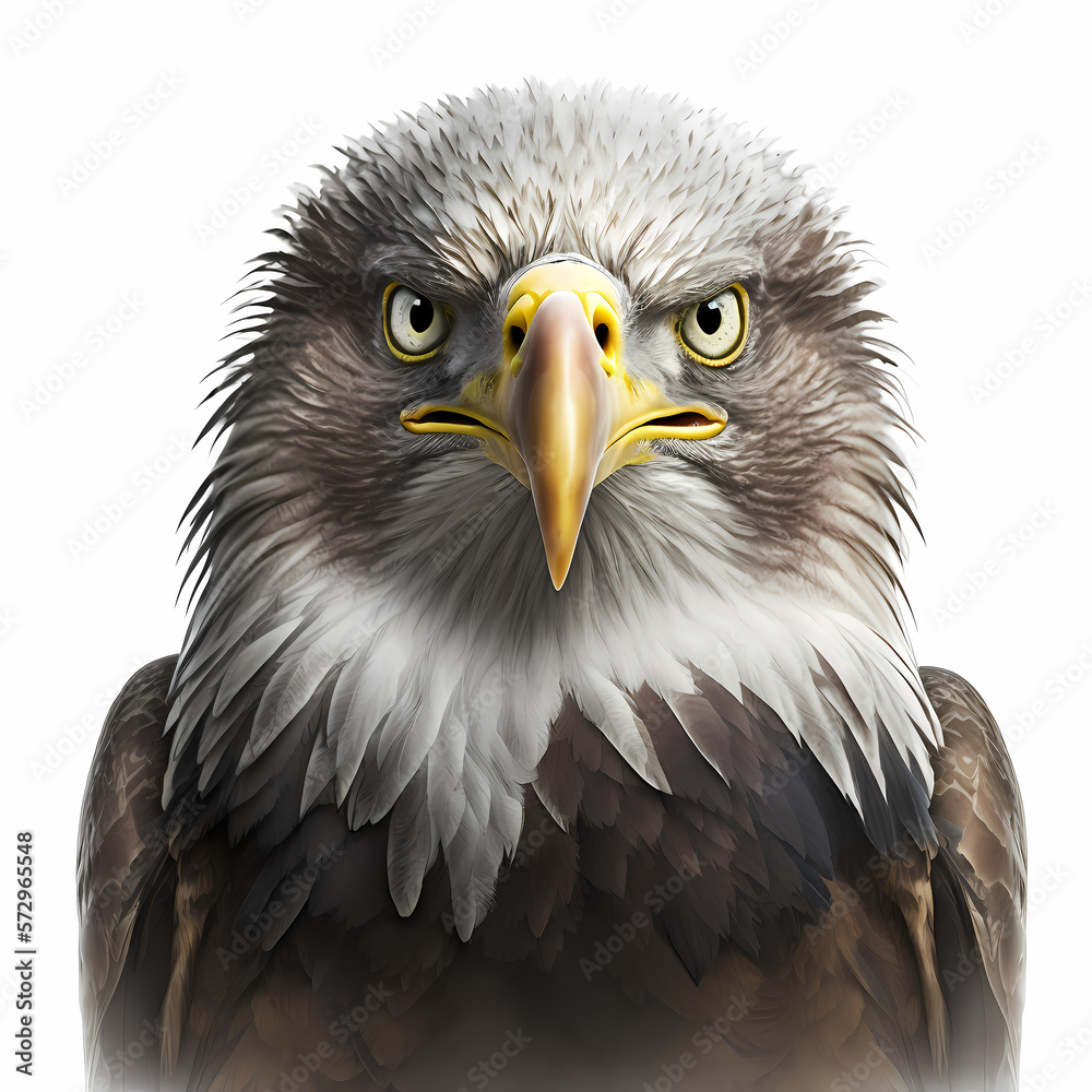 Obraz premium Eagle Isolated White