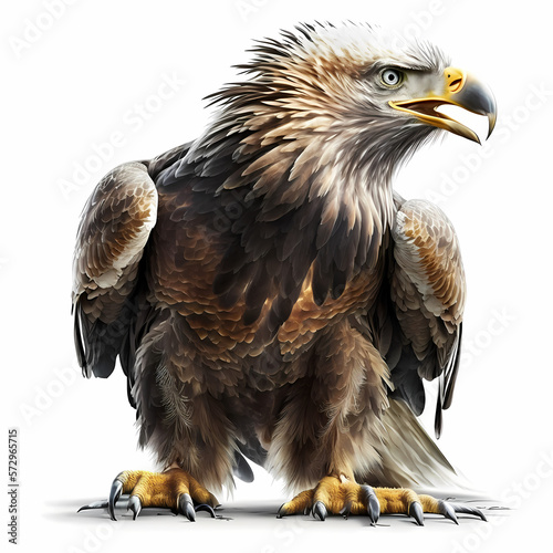 Eagle Isolated White