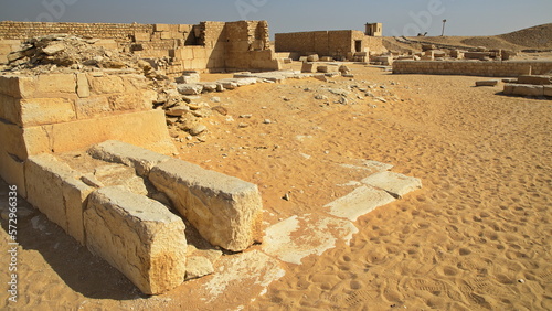 Archeological site at the stepped Pyramid of Djoser at Saqqara, Egypt, Africa 