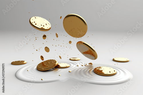 Falling Coins Generative Concept