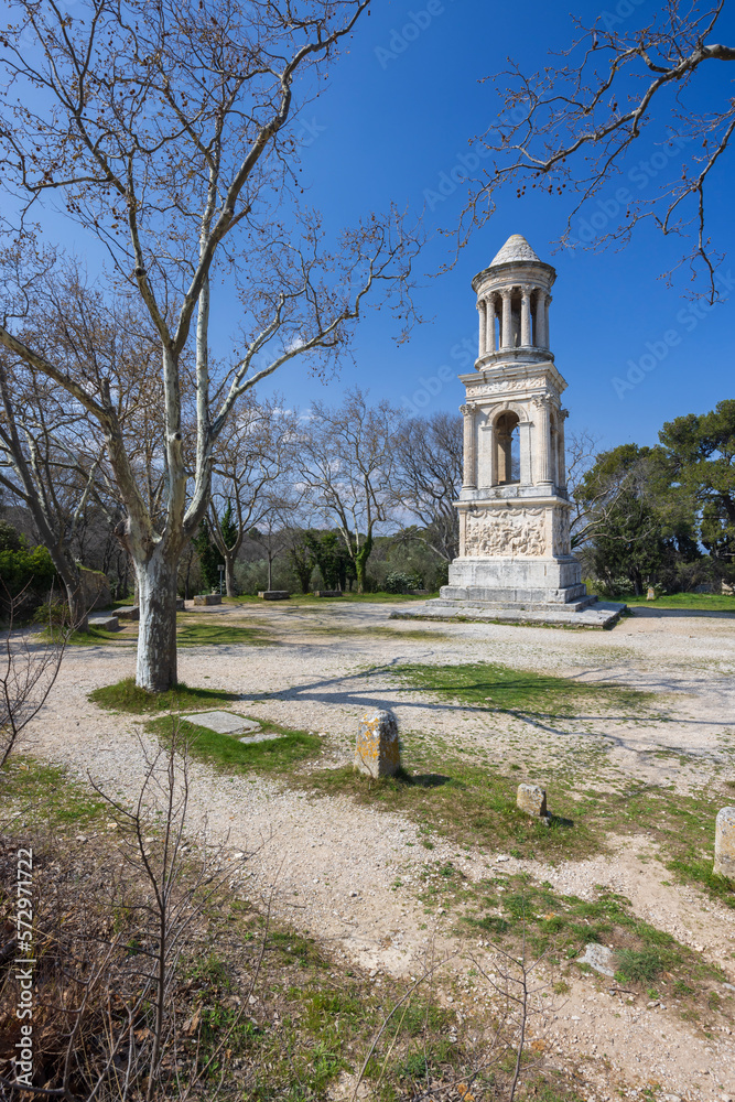 Mausoleum of Glanum, Glanum archaeological site near Saint-Remy-de-Provence, Provence, France