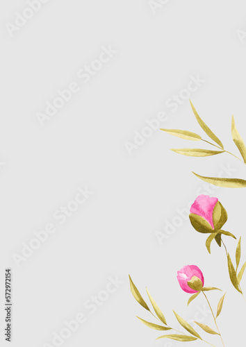 postcard decor for invitation wreath mother's day wedding birthday spring