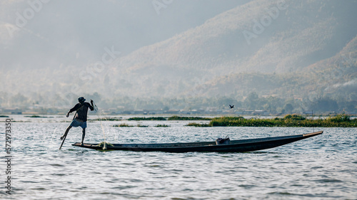 The fishermen of the Lake Inle in Myanmar