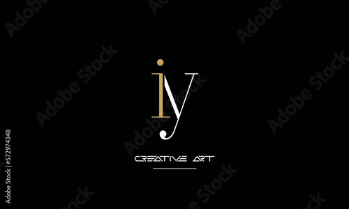 YI, IY, Y, I abstract letters logo monogram photo