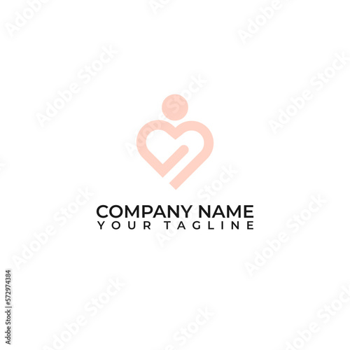Mother Love symbol. M L monogram logo.