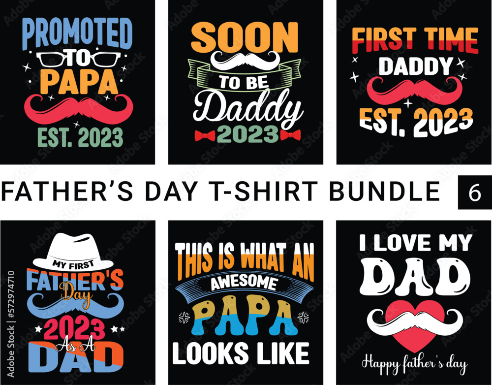 father's day t-shirt bundle