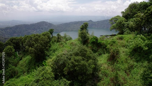 Aerial view to Lake Ngozi (Ngosi), Tanzania. Large crater in Africa. photo