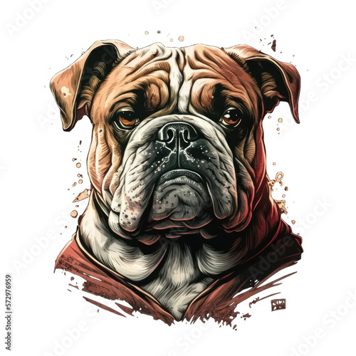 english bulldog portrait