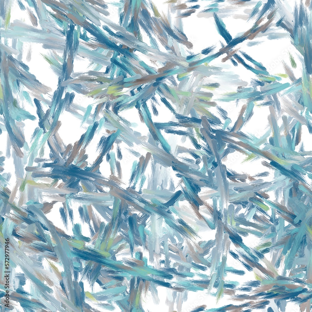 Blue, brown and green brush strokes on the white background. Oil painting texture. seamless pattern. Pattern for wrapping, textile, print. Blue, brown and green brush strokes on the white background. Oil painting texture. seamless pattern. Pattern for wrapping, textile, print.