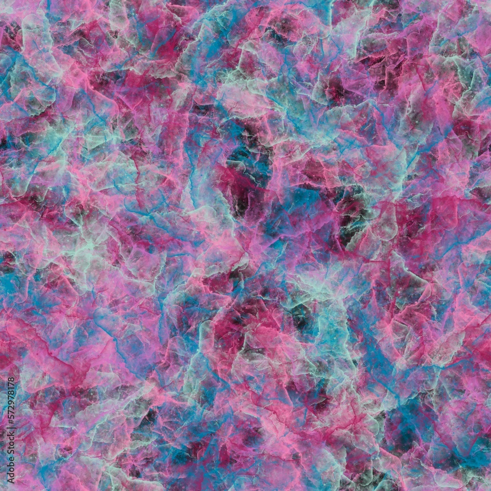 Obraz premium Abstract purple, pink, blue an black transparent brush strokes. Marble or cosmic pattern. Seamless background.
