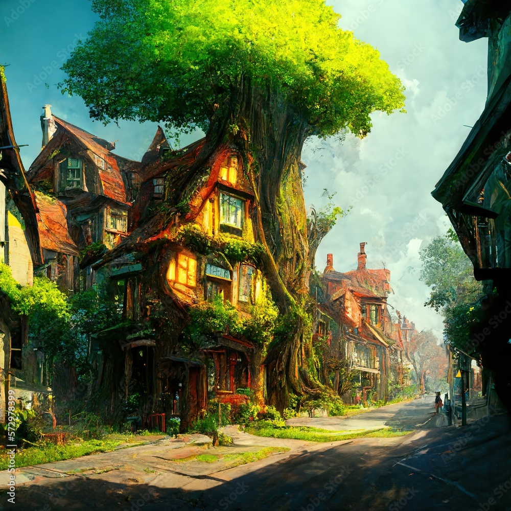 Fototapeta premium Street Of My Childhood