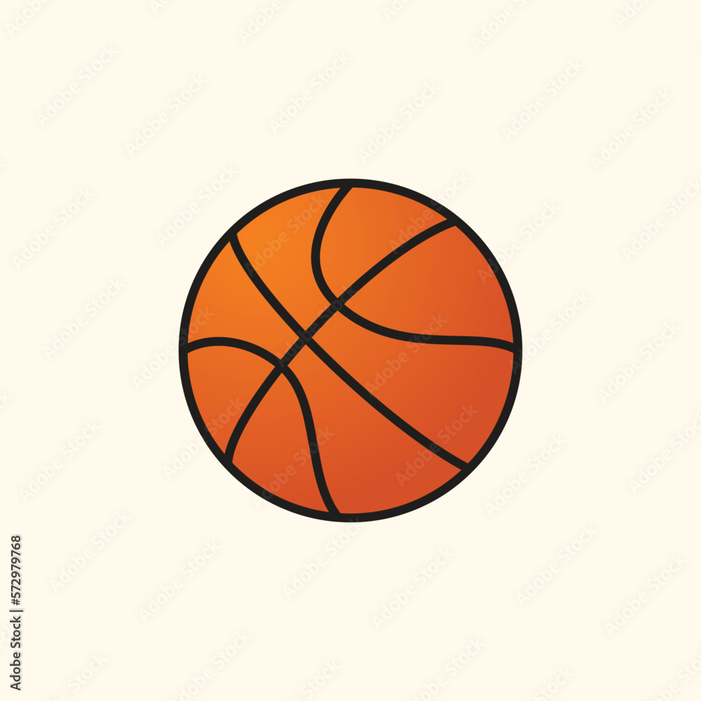 basketball vector logo template