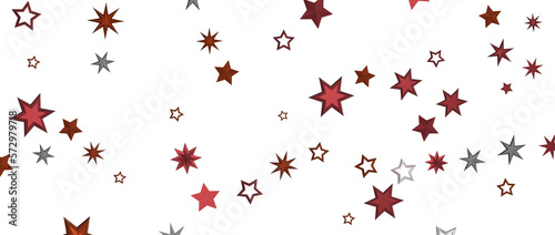 Glossy 3D Christmas star icon. Design element for holidays. -