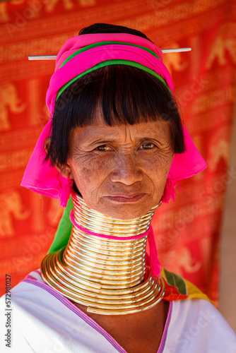 The Padaung Long Neck Woman of Myanmar photo