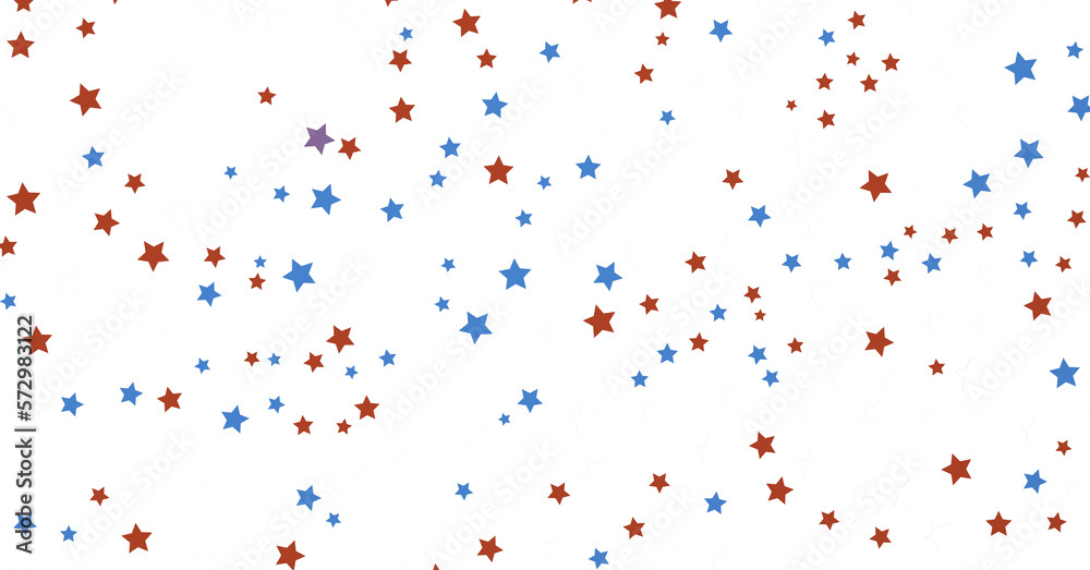 Stars - Festive background with confetti in the shape of stars in the color of the American flag. US independence day. Stars - Festive background with confetti in the shape of stars in the color of the American flag. US independence day.