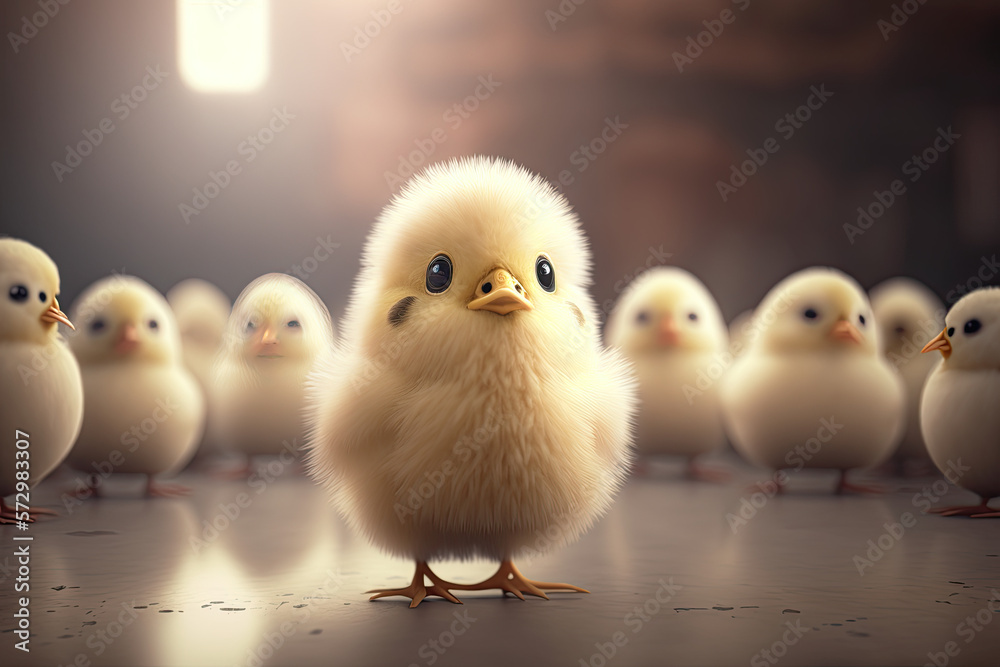 Easter chick, chicken, egg, eggs, cute, adorable, chubby, design, illustration, flowers, yellow, Fluffy, Fuzzy, Cheep, Tiny, Soft, New, Precious