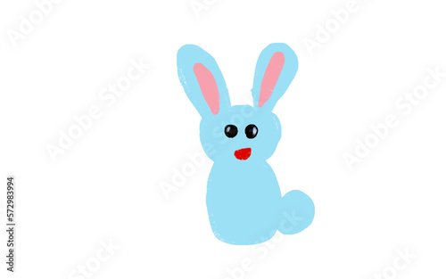 easter bunny isolated on white background