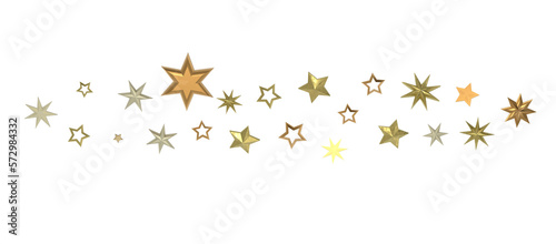 Wallpaper Mural A gray whirlwind of golden snowflakes and stars. New Torontodigital.ca