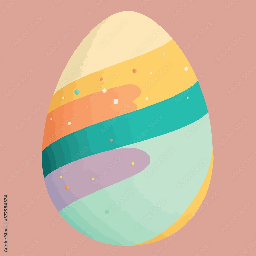 Colorful easter egg themed food created with Generative AI technology Colorful easter egg themed food created with Generative AI technology