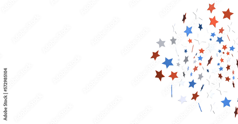 Red Blue White Stars Confetti Overlay Red Blue White Stars Confetti Overlay
