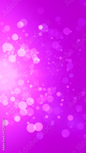 Wallpaper Mural Flying glittering defocused particles animation. Abstract defocused particles moving right at pink background. Seamless looping vertical animation. Torontodigital.ca