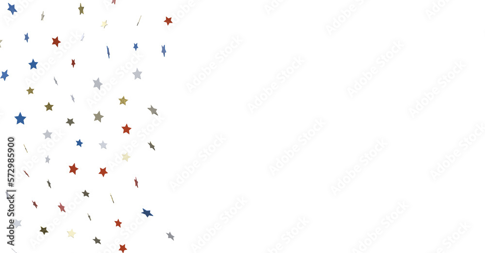 Stars - Festive background with confetti in the shape of stars in the color of the American flag. US independence day. Stars - Festive background with confetti in the shape of stars in the color of the American flag. US independence day.