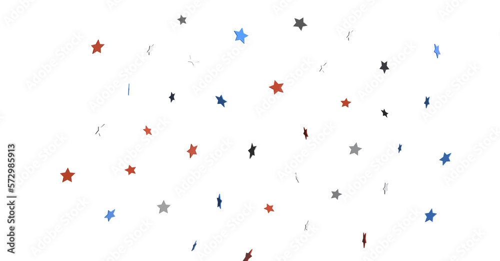 Stars - Festive background with confetti in the shape of stars in the color of the American flag. US independence day. Stars - Festive background with confetti in the shape of stars in the color of the American flag. US independence day.