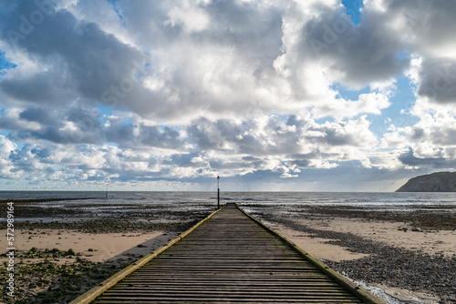 wooden pier on the beach