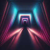 hiniuajfjsjs_Abstract_neon_lights_tunel_background_with_pink