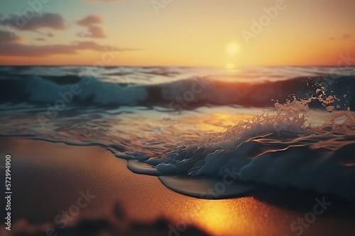 Photo Sunset on the beach