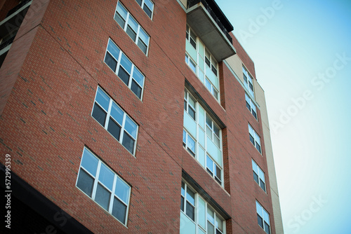 Wallpaper Mural Old brick building downtown area apartments  Torontodigital.ca