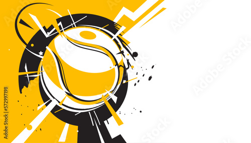 Tennis abstract background design for banner, poster, flyer template.