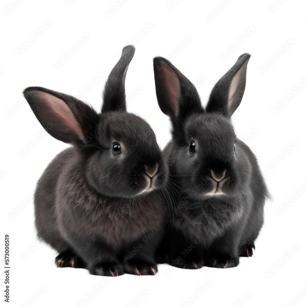 Black rabbit, generative AI Black rabbit, generative AI