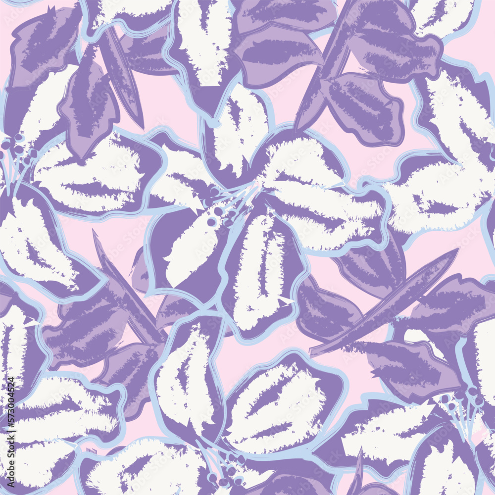 Fototapeta premium Abstract Floral Seamless Pattern Design