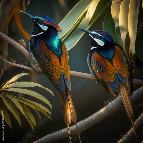 birds of paradise. Ia Generative