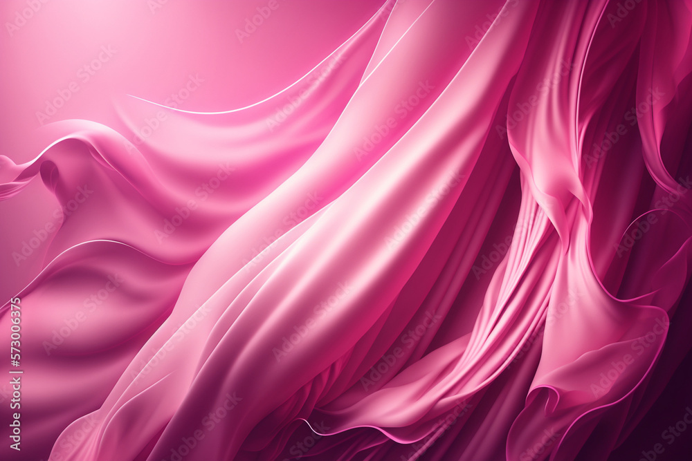 Obraz premium Abstrack pink background to use in design. AI generated. Trendy barbiecore or magenta color.