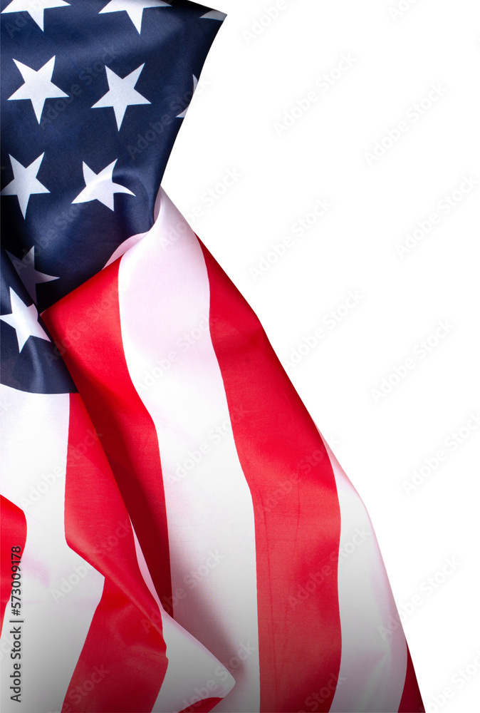 Obraz premium US flag on transparent