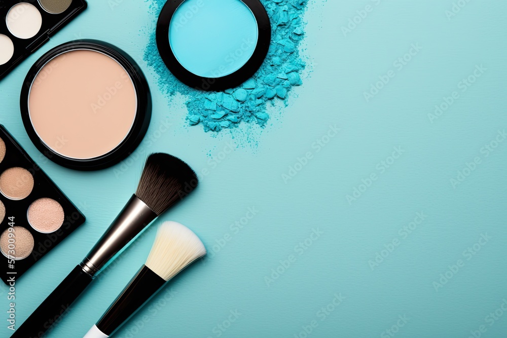 Advertising banner for your advertisement on the topic: makeup theme. generative ai. Advertising banner for your advertisement on the topic: makeup theme. generative ai.