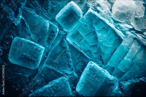 The abstract background of ice structure. Ice pattern